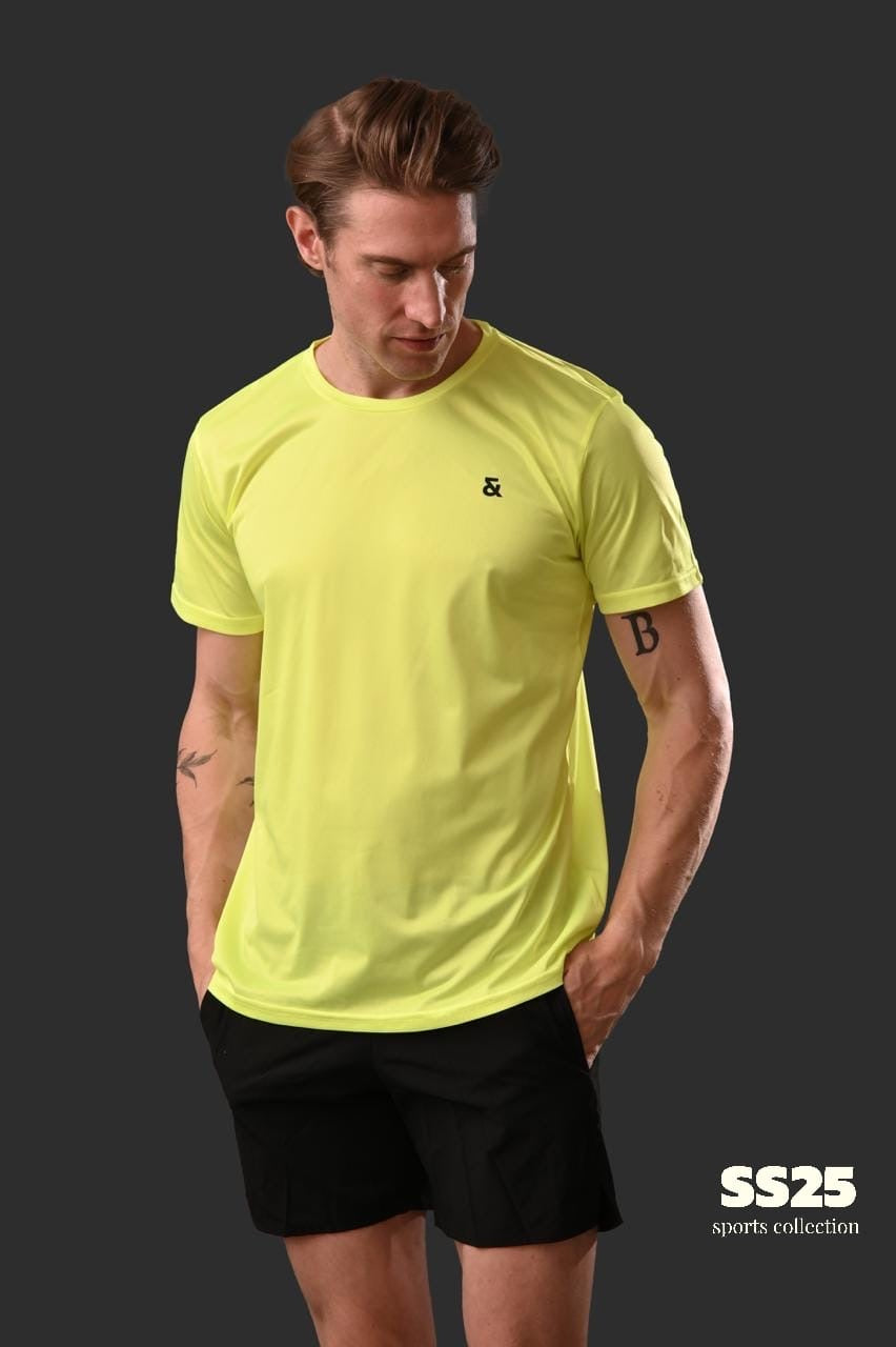 Neon yellow sports t-shirt