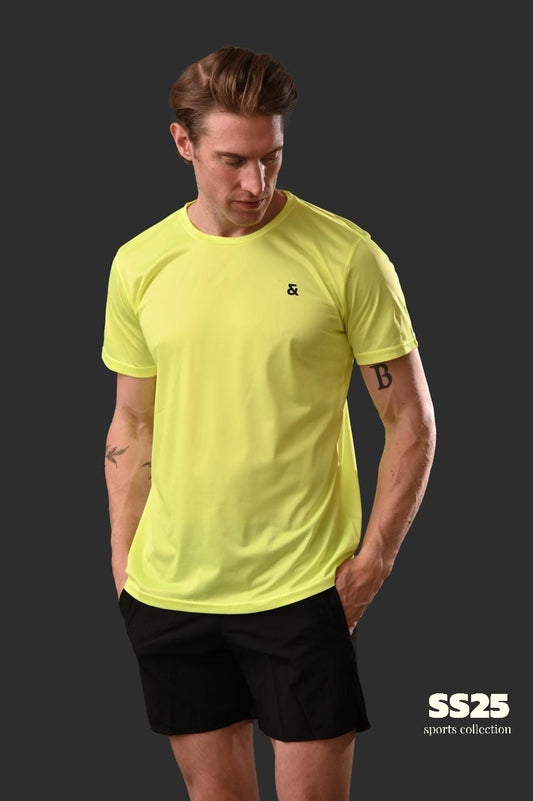 Neon yellow sports t-shirt