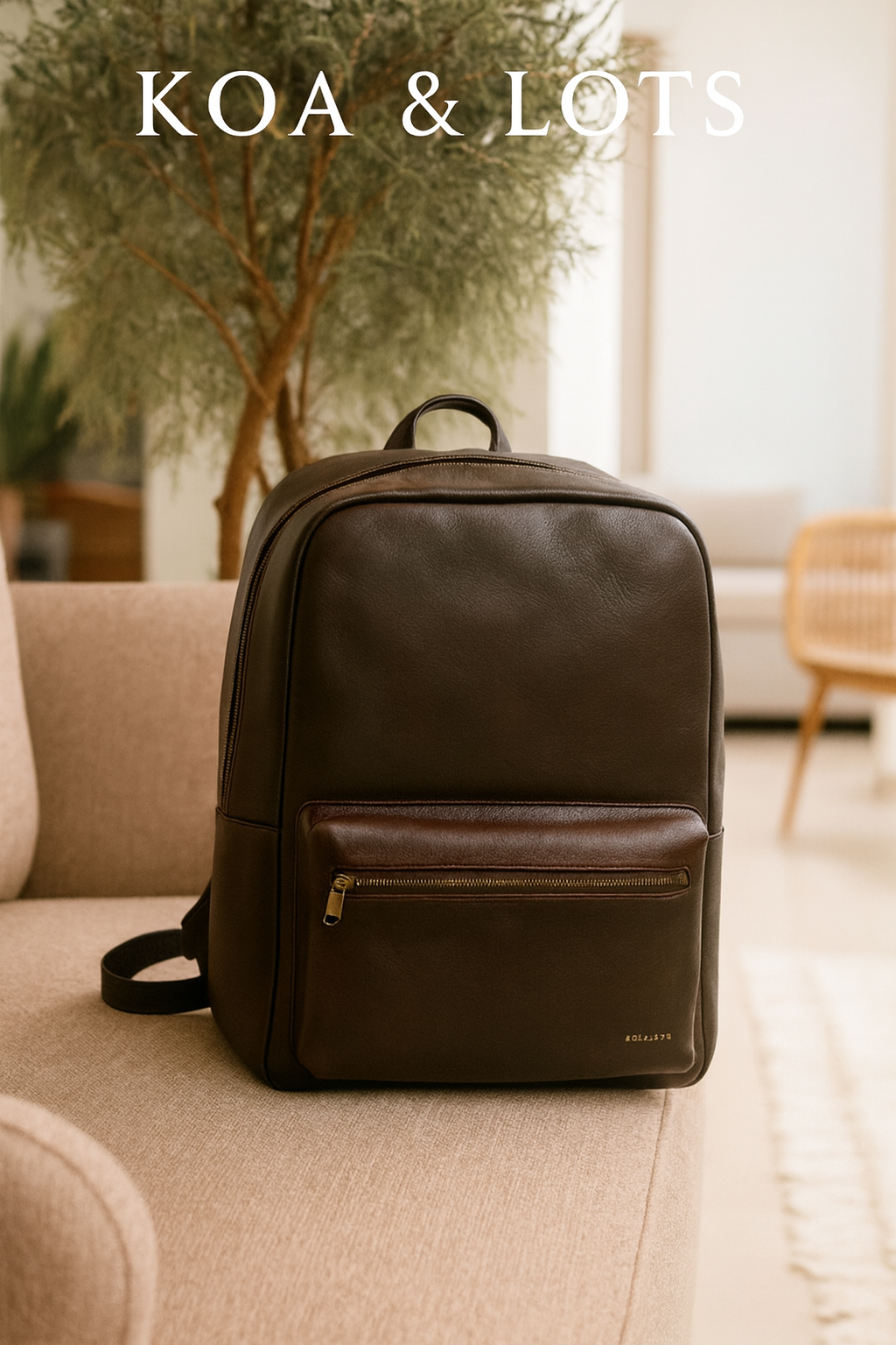 Brown traveller back bag