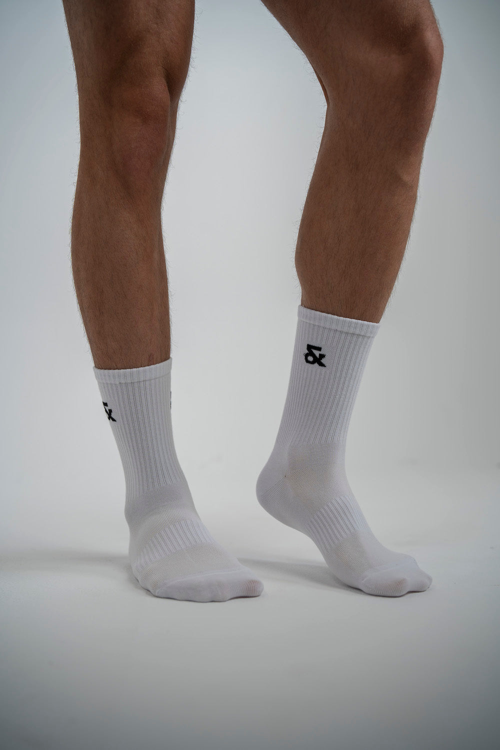 White Socks With Shades of Blue