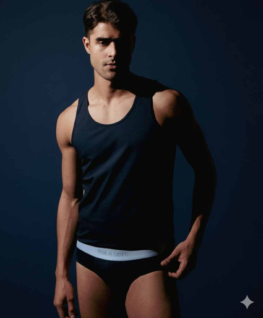 Navy blue & sky Blue Y-Brief