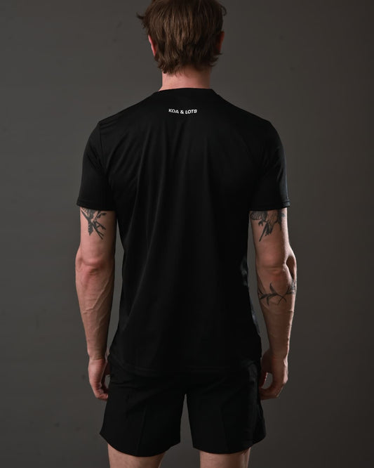 Black sports t-shirt