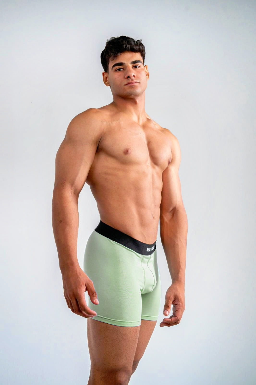 MintxBlack Boxer Briefs