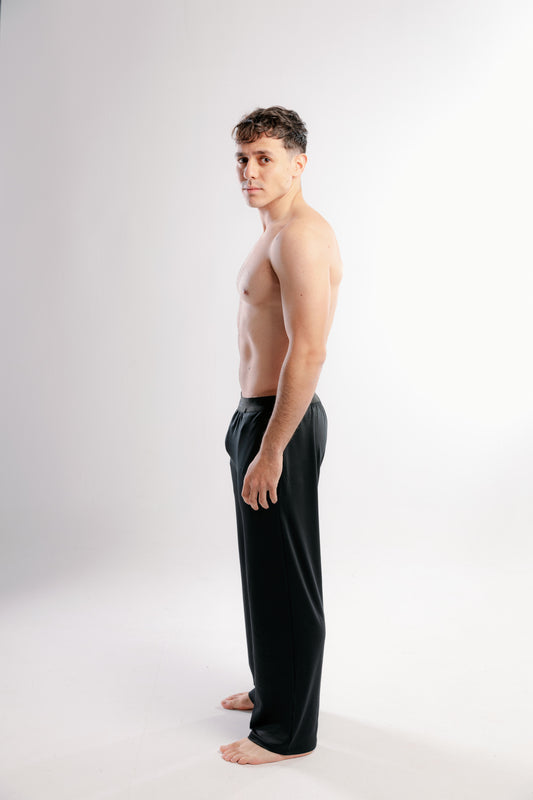 Black Cotton Pants