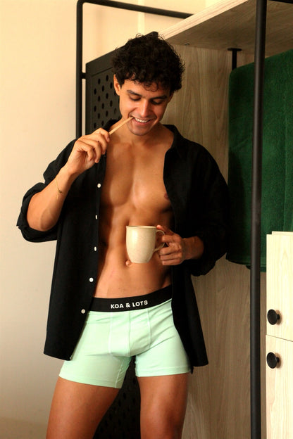 MintxBlack Boxer Brief