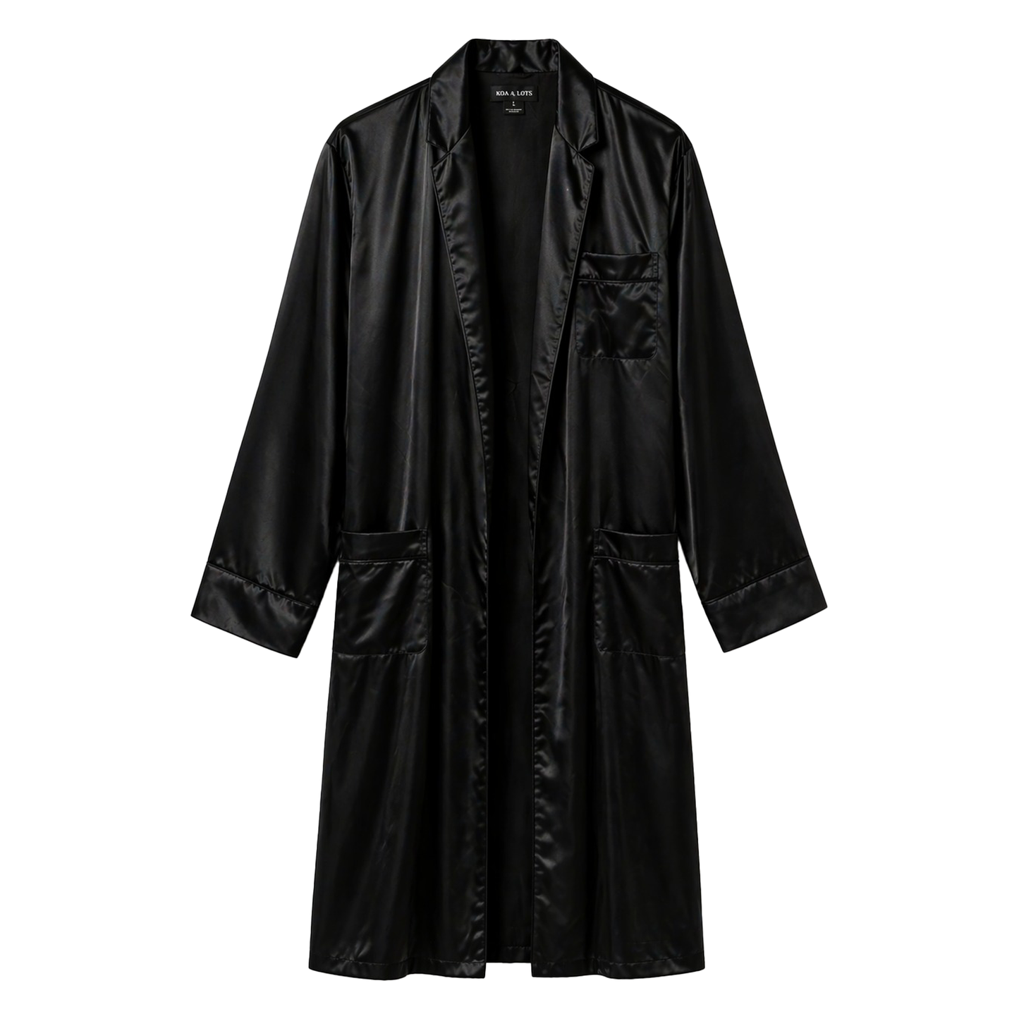 Black Satin Robe