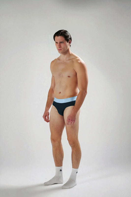 Navy blue  & sky Blue Y-Brief