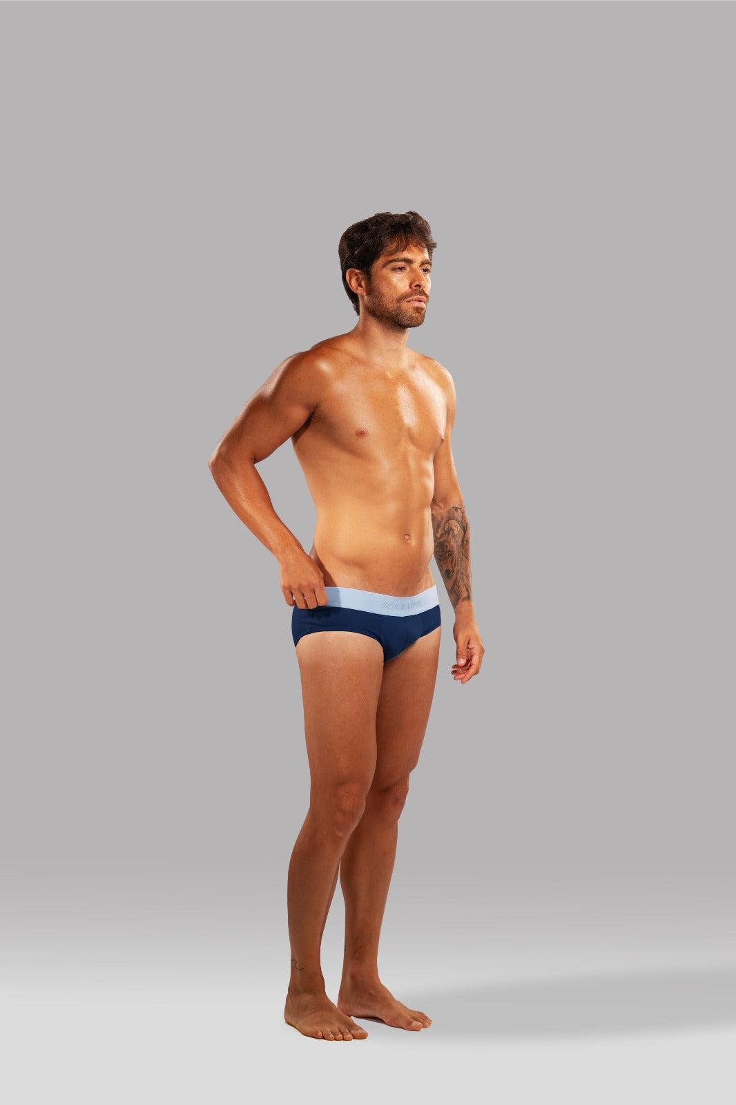 Navy blue  & sky Blue Y-Brief