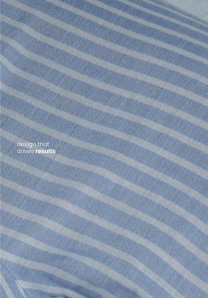 Woven Boxers Shorts -Blue Stripe
