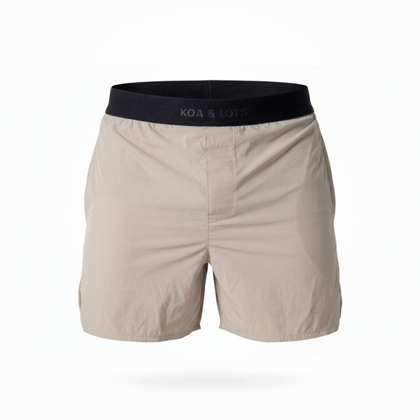 Beige functional short