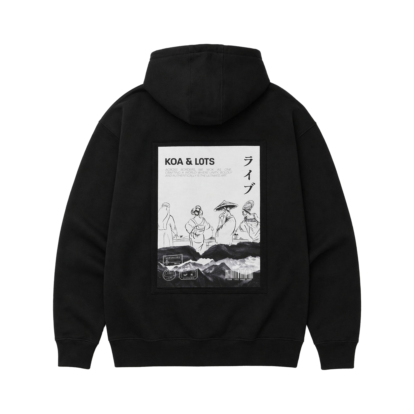 The one world black hoodie