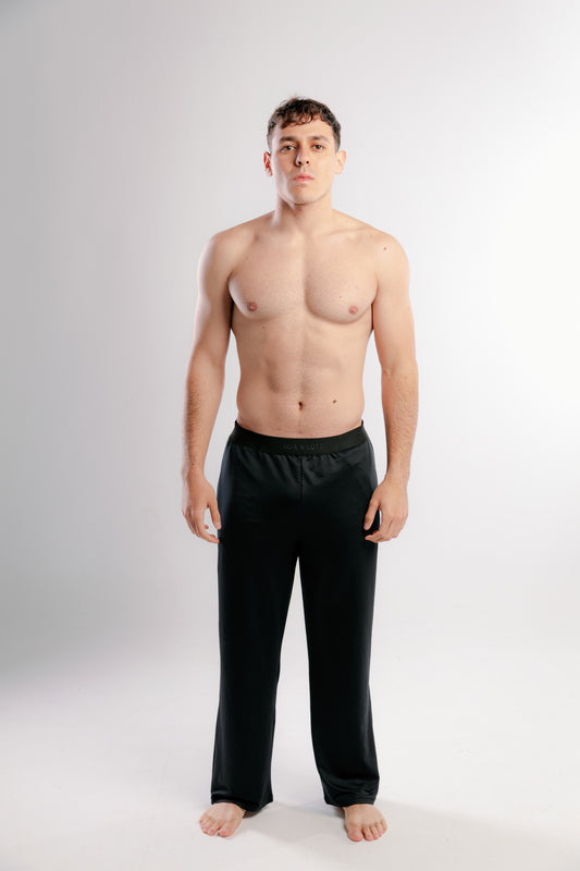 Black Cotton Pants